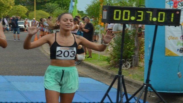 Ximena Simeone fue la ganadora en la categoría femenina 10k