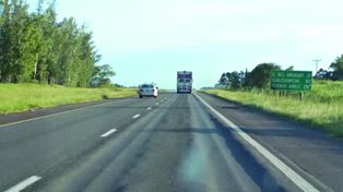 La autovía 14 a 15 kilómetros de Concepción del Uruguay.&nbsp;