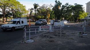 Comenzaron las obras para los carriles exclusivos de Rivadavia