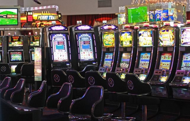 Las máquinas tragamonedas del casino de Melincué.