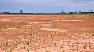Se viene el verano y el río apenas supera el medio metro