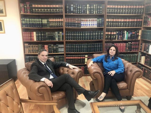 Cora Reutemann con Miguel Angel Pichetto