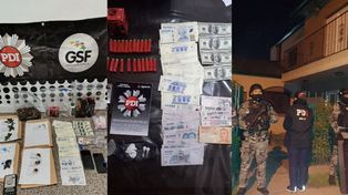 Detienen a un vendedor de drogas y a su cobrador en dos allanamientos en Esperanza