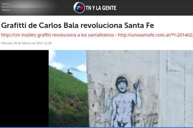 Carlitos Balá, molesto con las pintadas callejeras de Santa Fe