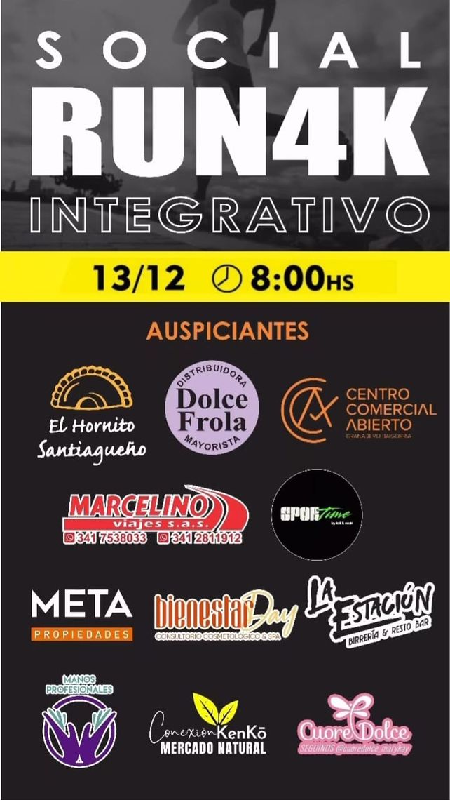 Social Run 4K: un encuentro social y deportivo en Granadero Baigorria