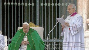 El papa Francisco no pudo completar su lectura.
