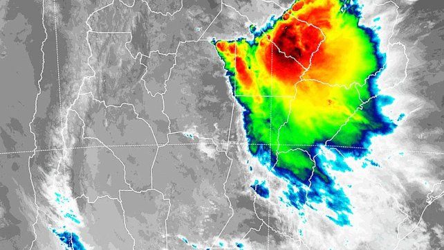 El SMN emitió un alerta por tormentas para el norte de la provincia de Entre Ríos. Hay cinco departamentos entrerrianos bajo alerta amarillo