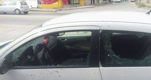 De esta manera quedó el auto de Luis Galessio.