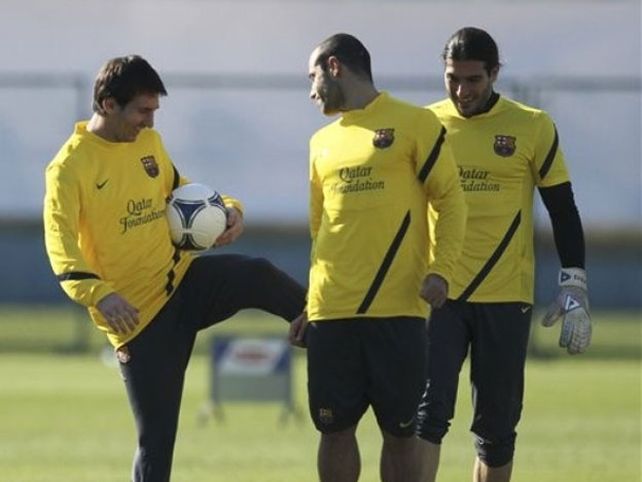 Con Messi como atracción, el Barça entrenó en Japón