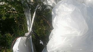 Uno de los globos estratosféricos de Google aterrizó en las sierras cordobesas