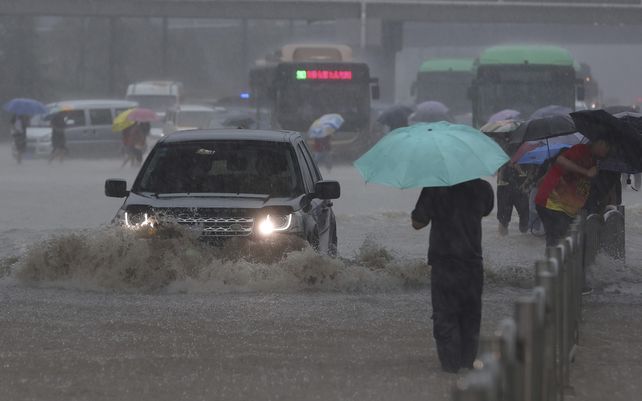 Impactantes imágenes de las inundaciones en China