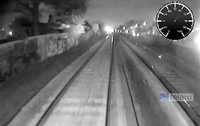 Las imágenes muestran el tren antes de chocar en Castelar.