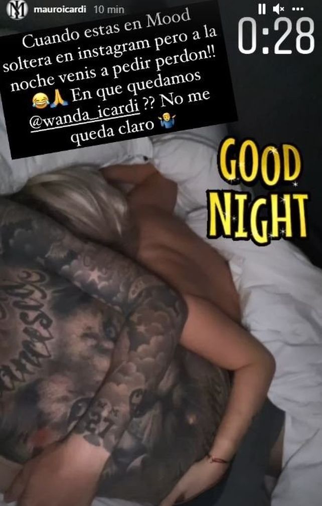 Mauro Icardi mandó al frente a Wanda: Cuando te hacés la soltera, pero a la noche pedís perdón