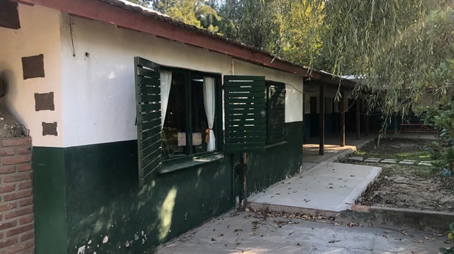 El patio interior donde ocurrió el hecho. (Imagen: Captura de video)