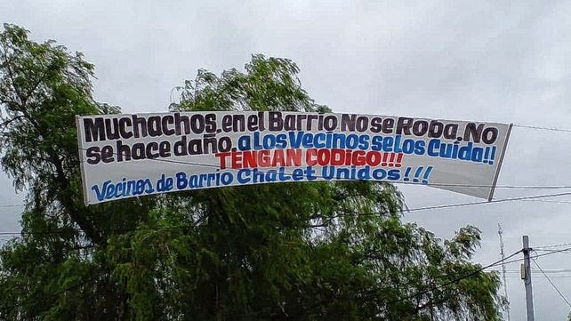 Vecinos de barrio Chalet cansados de la inseguridad.