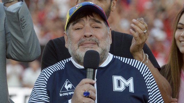 Diego Maradona vuelve al parque como técnico de Gimnasia y Esgrima de La Plata. 29 de octubre de 2019.