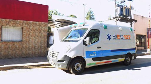 Rincón celebró la llegada de la ambulancia y el regreso del 107