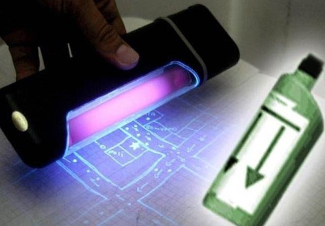 Desarrollan una tinta invisible multicolor que solamente es visible bajo luz ultravioleta