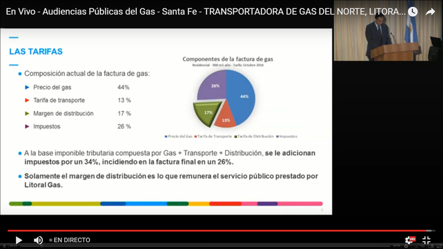La justificación de Litoral Gas al aumento del 31% La justificación de Litoral Gas al aumento del 31%