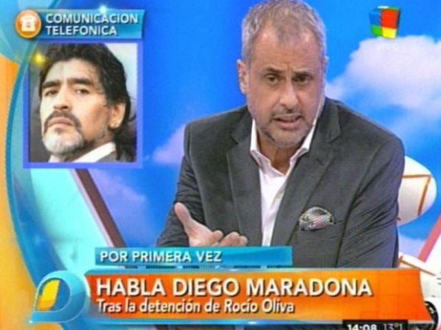 Maradona habló en Intrusos y aseguró que si Rocío Oliva le devolvía las cosas esto no pasaba