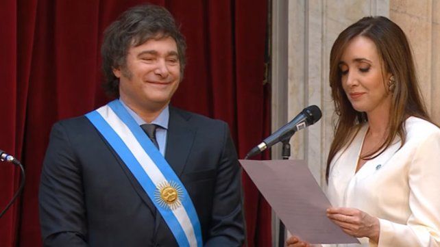 Jura de Javier Milei como presidente