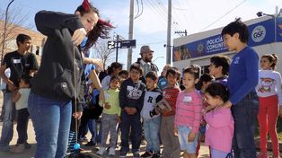 El barrio Coronel Dorrego celebró el día del niño junto a la Policía Comunitaria