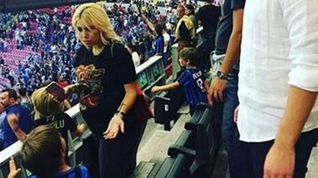 Un hincha del Inter escrachó a Wanda Nara