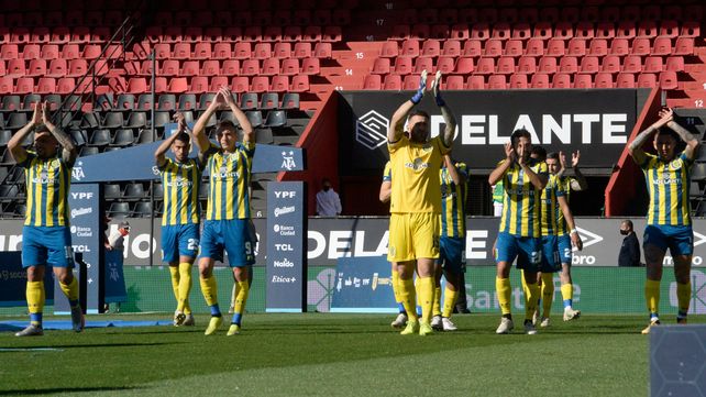 Vecchio, Ojeda, Ruben, Gamba y Martínez, con la de Central en el último clásico. Broun esta vez se lo pierde.