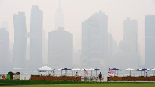 Los incendios forestales de Canadá llenaron de humo la sede de la final del Mundial