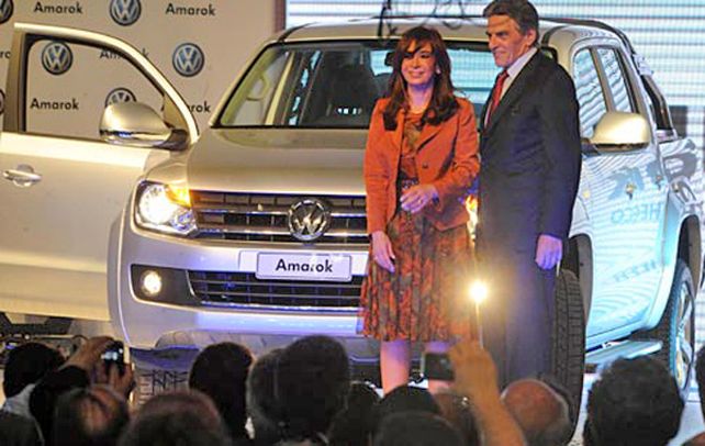 22-12-2009. Cristina Fernández de Kirchner y Viktor Klima en Pacheco.