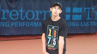 Rosarino. Tomás Ré se encuentra en Francia disputando torneos con el fin de adquirir experiencia sobre superficie rápida.