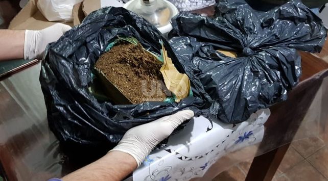 Los elementos secuestrados durante los allanamientos.