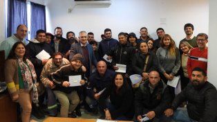 Empleados municipales de Sauce Viejo