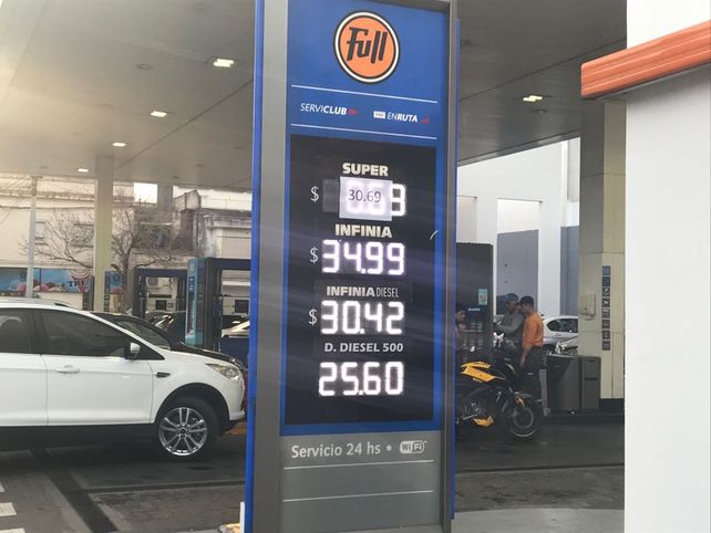 Con la nueva suba, la nafta prémium de YPF quedó a solo un centavo de los $35 Con la nueva suba, la nafta prémium de YPF quedó a solo un centavo de los $35