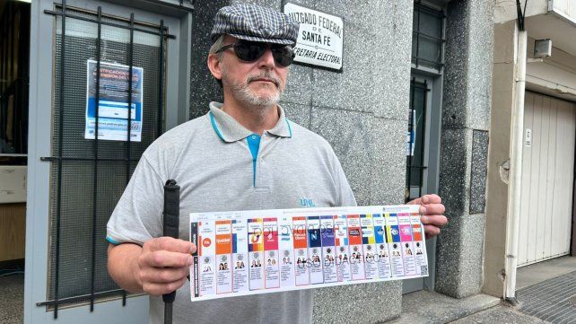Presentaron una plantilla accesible para que personas con discapacidad visual puedan votar en Santa Fe
