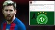 messi manifesto su pesame por la tragedia aerea de chapecoense messi manifesto su pesame por la tragedia aerea de chapecoense