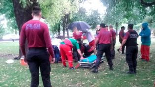 Murió una mujer alcanzada por un rayo