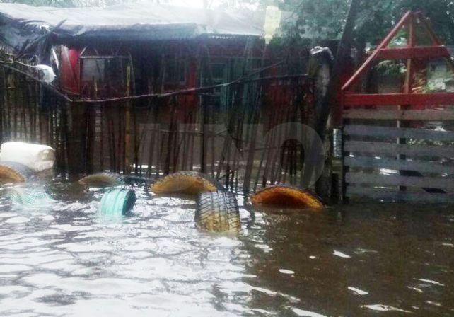 La crecida del Salado en la vieja Tablada