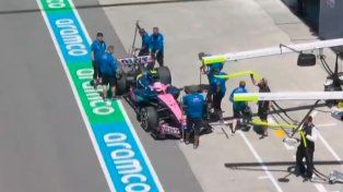 Colapinto sufrió problemas con su Alpine y no pudo girar en la práctica libre del GP de Canadá