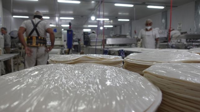 Diariamente se fabrican en la planta 276 mil tapas de empanadas, 1.000 kilos de fideos y 1.200 kilos de ravioles.