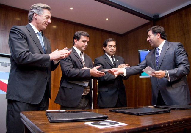 Avanzada recaudatoria. Casaretto buscó la información para cobrar lo que le toca a la provincia.