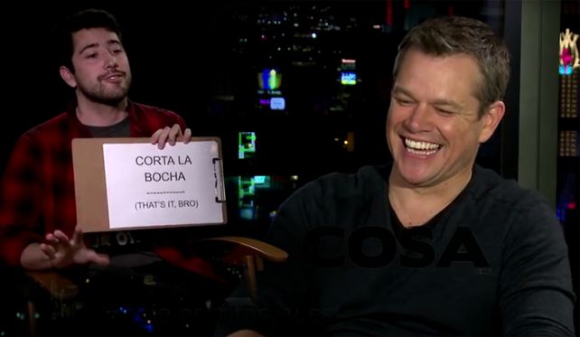 Matt Damon se animó a pronunciar frases argentinas y es furor en las redes