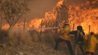 Una tormenta eléctrica seca desata diez focos de incendio en La Pampa