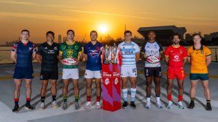 Los capitanes de los seleccionados que participarán en el Seven de Dubai (Emiratos Árabes Unidos).