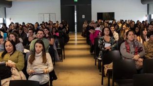 El encuentro en Rosario congregó a decenas de preceptores, docentes y estudiantes.