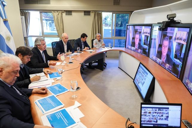 Flexibilización de la cuarentena: El presidente escuchó a los gobernadores