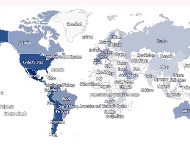 El mapa de los apellidos en el mundo. En Argentina lidera González