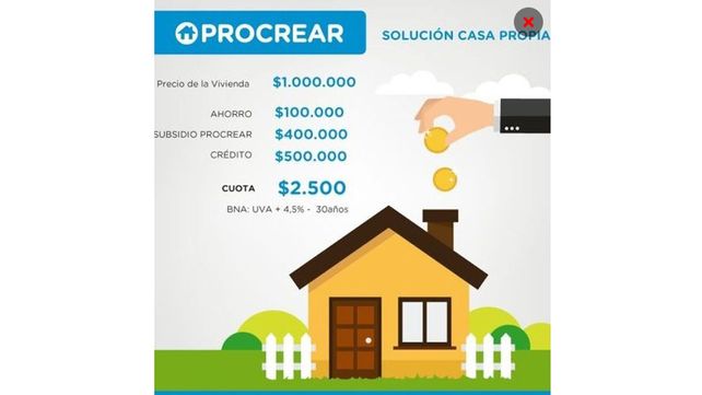 El nuevo Procrear viene con un plazo de hasta 30 años y cuotas de 2.500 pesos