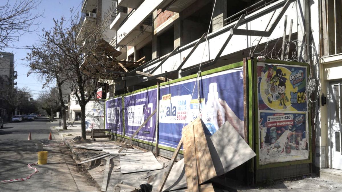 Un obrero de la construcción cayó desde un segundo piso