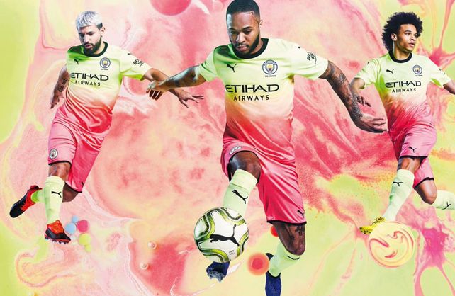 Manchester City presentó una llamativa camiseta alternativa